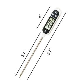 1pc; -58FÂ°~572FÂ°; 304 Food Grade Stainless Steel; Probe Type Electronic Thermometer