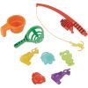 Splash Water Table with Tipping Fishbowl and 8 Piece Fishing Accessory Set, Outdoor Toy Play Set for Toddlers Kids Boys Girls Ages 2 3 4+ Year Old