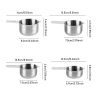 1 Set Stainless Steel Measuring Cups & Spoons Set; Cups And Spoons; Kitchen Gadgets For Cooking & Baking (4+6) 0.86lb