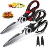 2PC Kitchen Shears Utility Kitchen Scissors Stainless Steel HEAVY DUTY Meat Tool