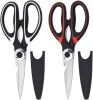 2PC Kitchen Shears Utility Kitchen Scissors Stainless Steel HEAVY DUTY Meat Tool