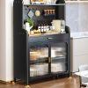 JoybosÂ® Freestanding Kitchen Pantry Storage Cabinet with Pegboard Wall