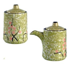 Seasoning Soy Sauce Ancient Simple Japanese Ceramic Oil Pot (Option: 7 Style)