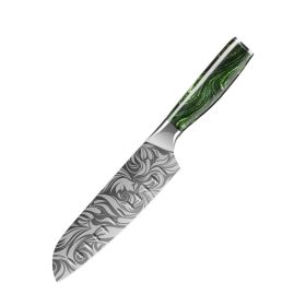 Laser Grain Stainless Steel 5CR15 Green (Option: 7inch Sande Blade)