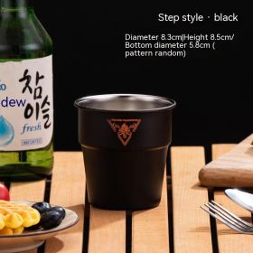 Camping Tableware Single Layer Coffee Cup Ins Style (Option: 300ml Black Camping Cup)