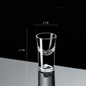 Small Crystal Glass One-shot Cup Divider Gold Foil Liquor Cup (Option: Iceberg)