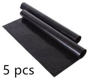 BBQ Grill Mats Grill Mat Grill Pan (Option: 5pc Black)