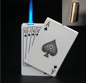 Poker Gas Lighters Poker Lighter Creative Gift Lighter Poker Lighter (Option: Poker A Set)