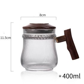 Large Capacity Tea Separation Glass With Filtration For Household Use (Option: Crescent moon)