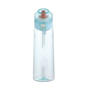 Air Fruit Fragrance Water Bottle Scent Water Cup Sports (Option: Green-650ML)