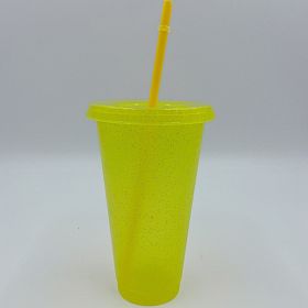 Multi Specification Design Comfortable Straw Cup (Option: Yellow-L)