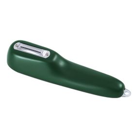 Storage Type Peeling Knife Potato Cucumber Peeler With Storage Tube Apple Fruit Vegetable Scratcher Household Kitchen Gadge (Option: Dark green)