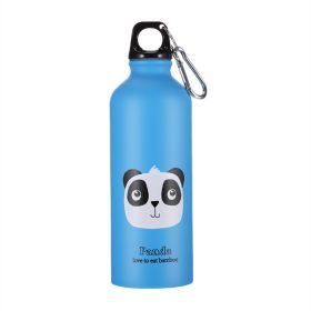 Stainless Steel Sports Kettle For Children (Option: Blue Panda-500ml)