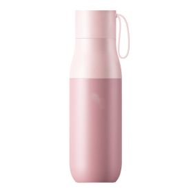 Stainless Steel Large Capacity Intelligent Temperature Cup (Option: Pink-450ml)