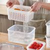 Storage Box Fridge Organizer Fresh Vegetable Fruit Boxes Drain Basket Storage Containers Pantry Kitchen Organizer For Kitchen