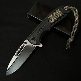 Multifunctional Self-defense Is Not Straight Portable Folding Knife (Color: Black)